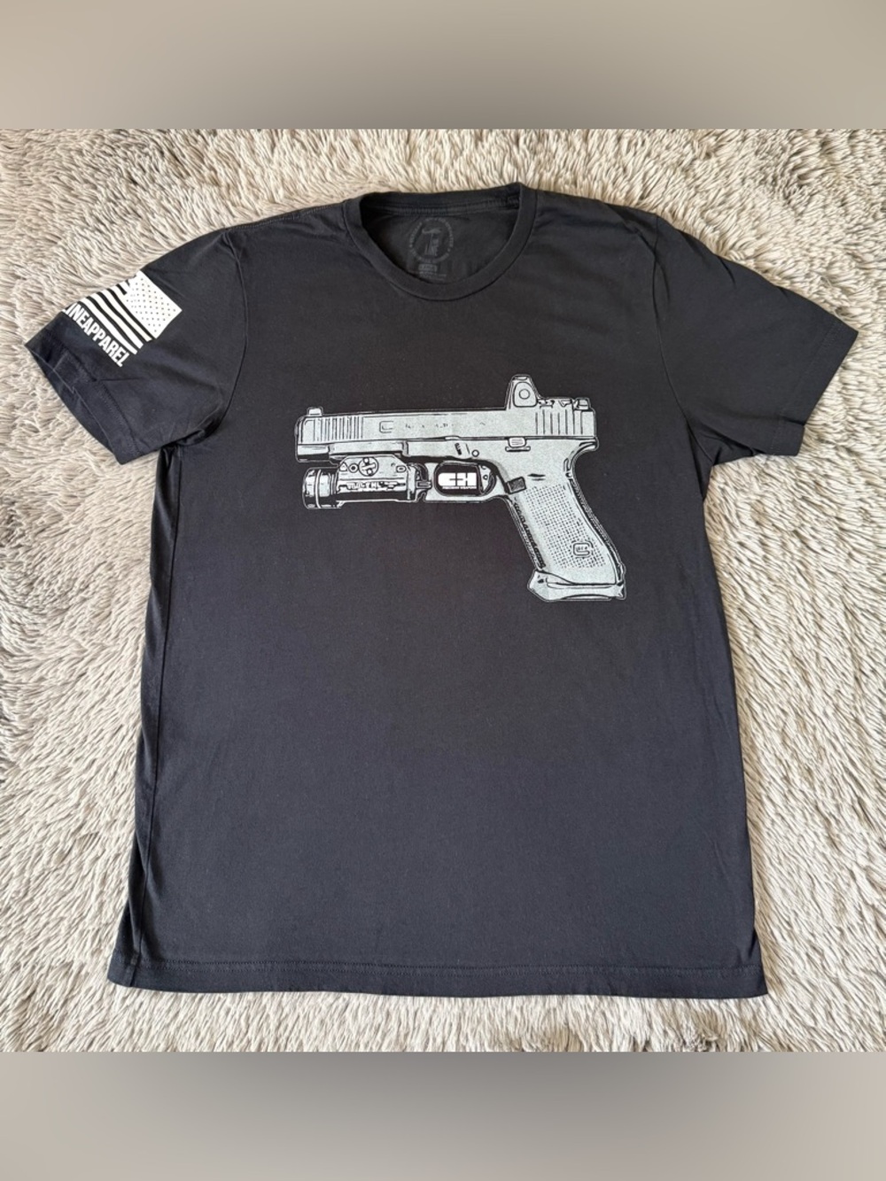 Nine Line Apparel Glock Graphic T-Shirt Black Tactical Gun Tee Men’s Medium